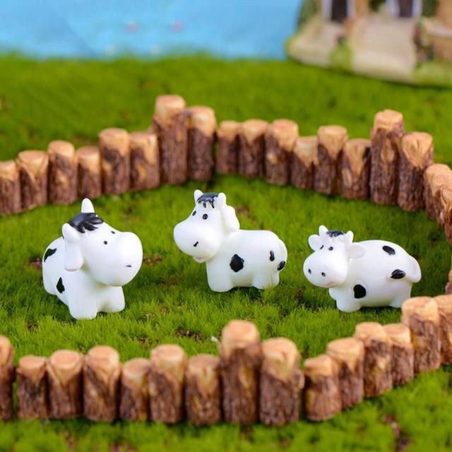 Miniaturka krajobrazowa: kreatywne żywiczne figurki bydlęce, sówki i króliczki do ogrodu i Terrarium - Wianko - 3