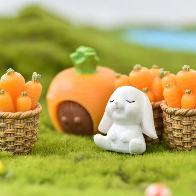 Miniaturka krajobrazowa: kreatywne żywiczne figurki bydlęce, sówki i króliczki do ogrodu i Terrarium - Wianko - 4