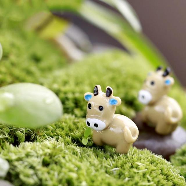 Miniaturka krajobrazowa: kreatywne żywiczne figurki bydlęce, sówki i króliczki do ogrodu i Terrarium - Wianko - 2