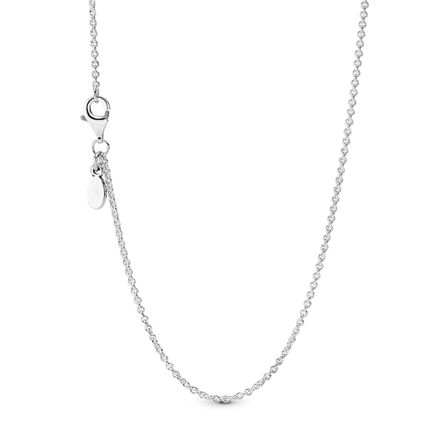 Naszyjnik łańcuszkowy z klasycznym żelaznym łańcuchem - różowe złoto - 925 Sterling Silver - biżuteria - prezent - Wianko - 9