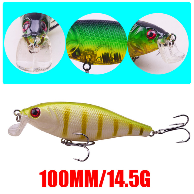 Wobler przynęta wędkarska Minnows 100mm 14.5g szczupak karpia Pesca - Wianko - 19