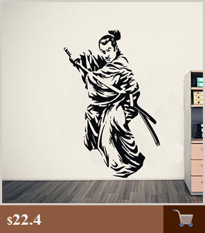 Naklejka Kendo maska samuraj Ninja plakat artystyczne Vinyl ozdobne malowidło wojownik - Wianko - 23