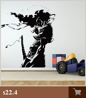 Naklejka Kendo maska samuraj Ninja plakat artystyczne Vinyl ozdobne malowidło wojownik - Wianko - 24