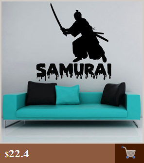 Naklejka Kendo maska samuraj Ninja plakat artystyczne Vinyl ozdobne malowidło wojownik - Wianko - 16