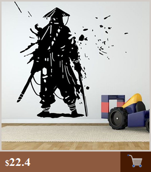 Naklejka Kendo maska samuraj Ninja plakat artystyczne Vinyl ozdobne malowidło wojownik - Wianko - 20