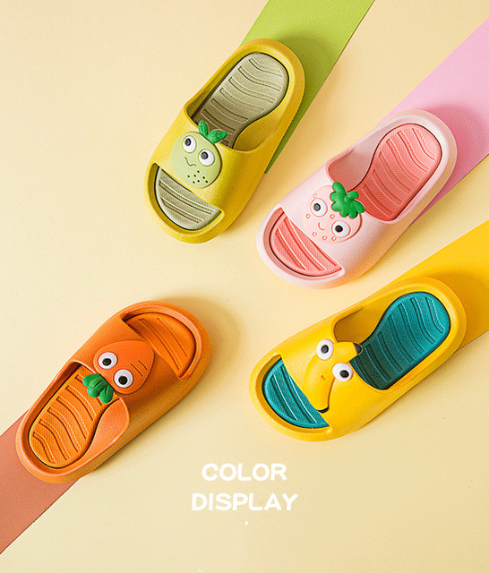 Nowe letnie kapcie dla dzieci Suihyung 2021 w stylu kreskówki - śliczne owoce, chłopcy dziewczęta, sandały plażowe, maluszek, mały, łazienkowe+k30 - Wianko - 5