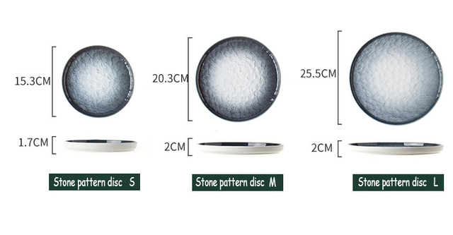 Nordic ceramiczny talerz stołowy - wzór zachodni, kolor czysty, wysokotemperaturowa ceramika - Wianko - 5