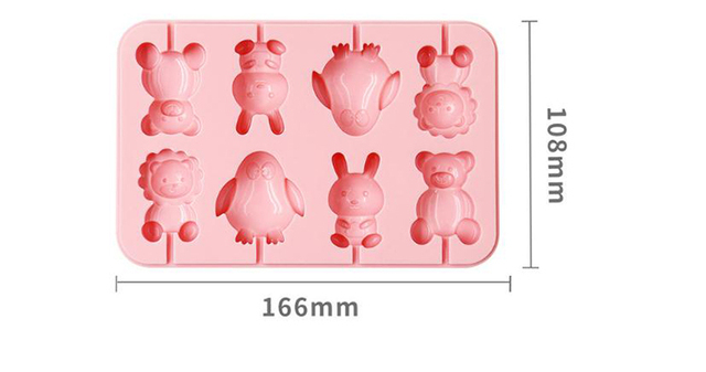 Formy silikonowe w kształcie zwierząt do robienia lizaków i dekoracji ciast i czekolady - Wianko - 2