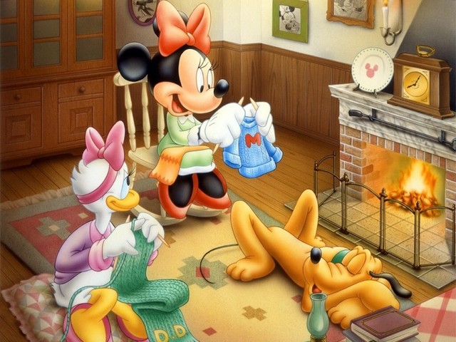 Plakat Mickey i Minnie na płótnie - dekoracja wnętrz sypialni i pokoju z motywem dziczyzny Disney art do kaligrafii - Wianko - 6