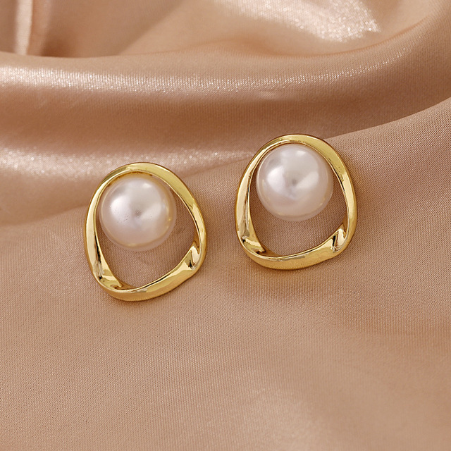 Kolczyk na wtyk z kreatywną igłą i pustą perłą S925, biżuteria elegancka i trendy - Wianko - 6