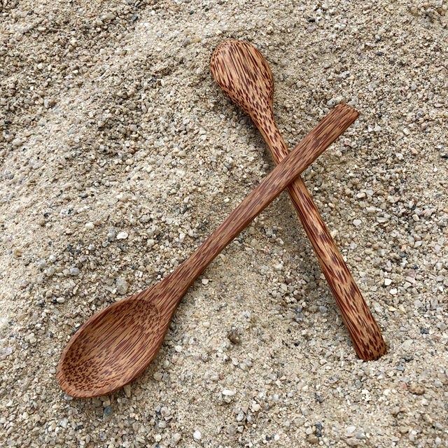 Miska kokosowa kreatywna do sałatek, owoców, makaronu i ryżu (12-15cm) + drewniana łyżka - Wianko - 18