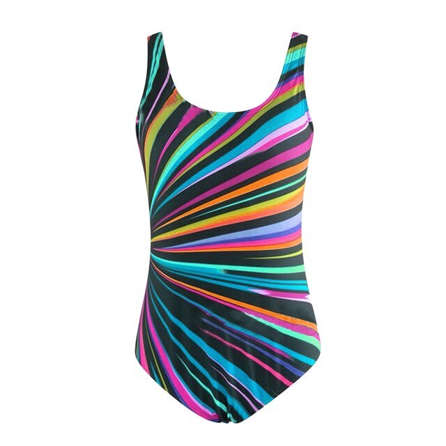 Damski strój kąpielowy jednoczęściowy, rozmiar Plus 5XL, o seksownym i konserwatywnym designie, ze gradientowym paskiem - Wianko - 15