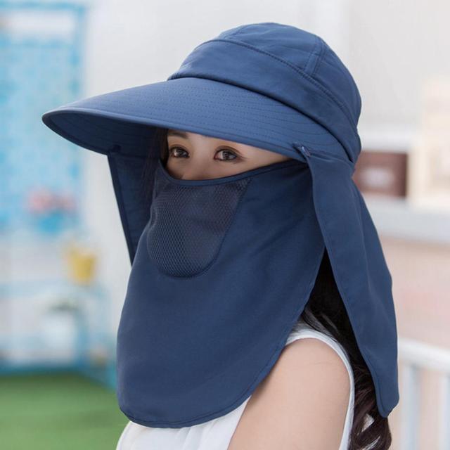 Zewnętrzna klapa ochronna na szyję z szybkim schnięciem, oddychająca - klapka na czapkę przeciwsłoneczną wędkarską, dla kobiet, z filtrem UV - Wianko - 11