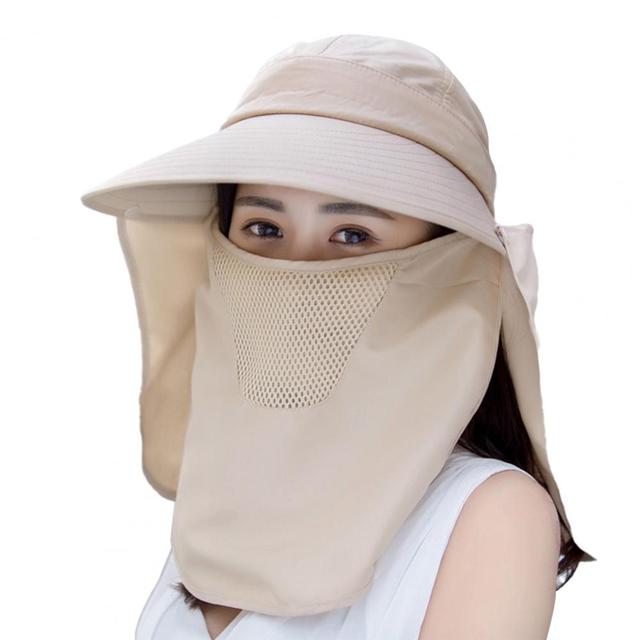 Zewnętrzna klapa ochronna na szyję z szybkim schnięciem, oddychająca - klapka na czapkę przeciwsłoneczną wędkarską, dla kobiet, z filtrem UV - Wianko - 1