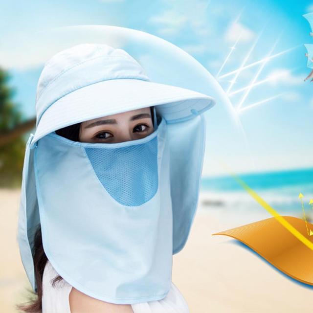 Zewnętrzna klapa ochronna na szyję z szybkim schnięciem, oddychająca - klapka na czapkę przeciwsłoneczną wędkarską, dla kobiet, z filtrem UV - Wianko - 8