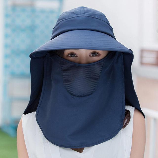 Zewnętrzna klapa ochronna na szyję z szybkim schnięciem, oddychająca - klapka na czapkę przeciwsłoneczną wędkarską, dla kobiet, z filtrem UV - Wianko - 10