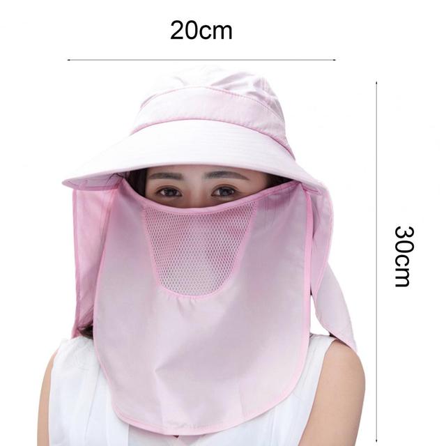 Zewnętrzna klapa ochronna na szyję z szybkim schnięciem, oddychająca - klapka na czapkę przeciwsłoneczną wędkarską, dla kobiet, z filtrem UV - Wianko - 23