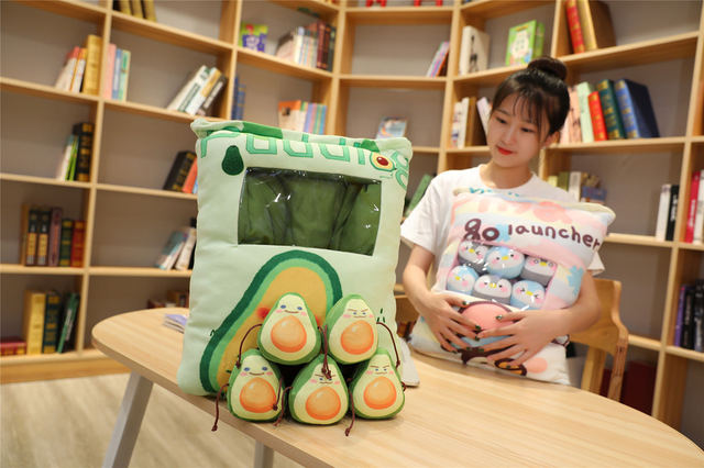 Pluszowe zabawki Totoro Pudding - urocze lalki w kształcie awokado dla dziewczynki - Wianko - 20