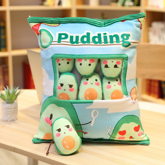 Pluszowe zabawki Totoro Pudding - urocze lalki w kształcie awokado dla dziewczynki - Wianko - 67