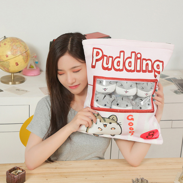 Pluszowe zabawki Totoro Pudding - urocze lalki w kształcie awokado dla dziewczynki - Wianko - 45