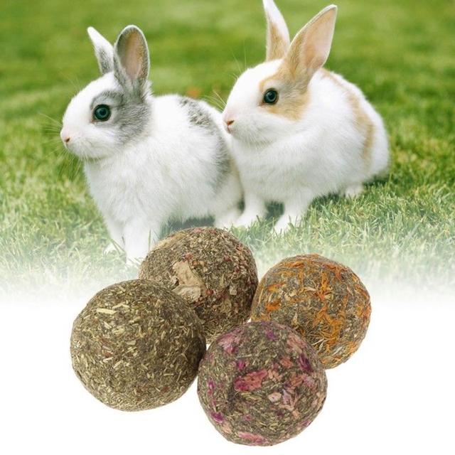 Kulka do szlifowania dla zwierząt domowych z naturalną trawą - królik, świnka morska, Totoro - Wianko - 12