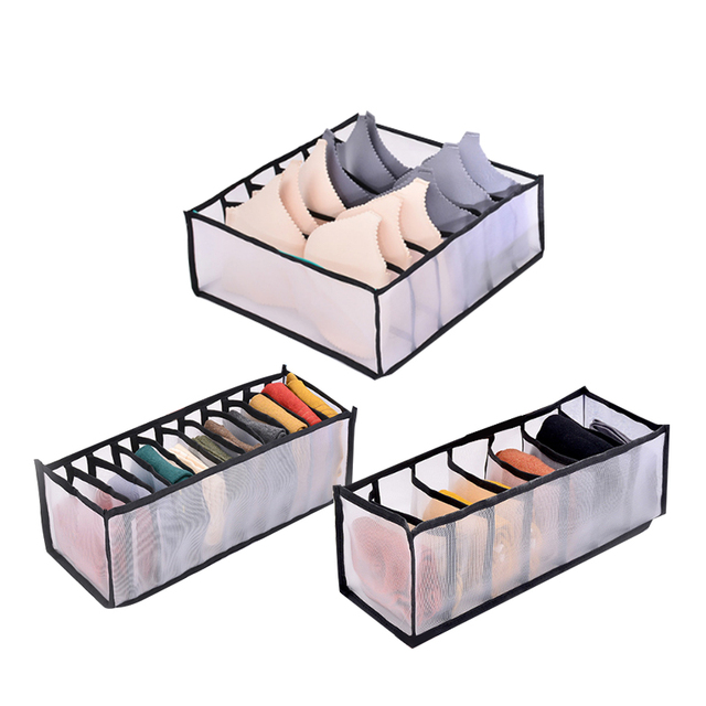 Bielizna skarpetki - pudełko do przechowywania biustonoszy, rękawiczek i szalików, schowek z składaną szufladą - Wianko - 8