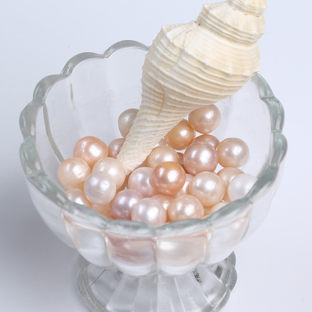 Luźne koraliki perłowe słodkowodne, 12-13 mm, naturalne, okrągłe - Wianko - 7