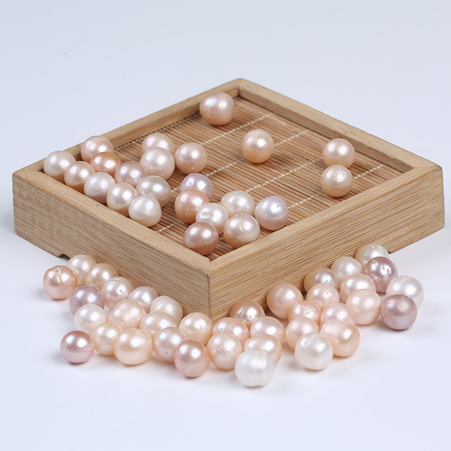 Luźne koraliki perłowe słodkowodne, 12-13 mm, naturalne, okrągłe - Wianko - 4