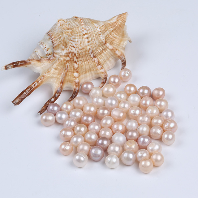 Luźne koraliki perłowe słodkowodne, 12-13 mm, naturalne, okrągłe - Wianko - 3