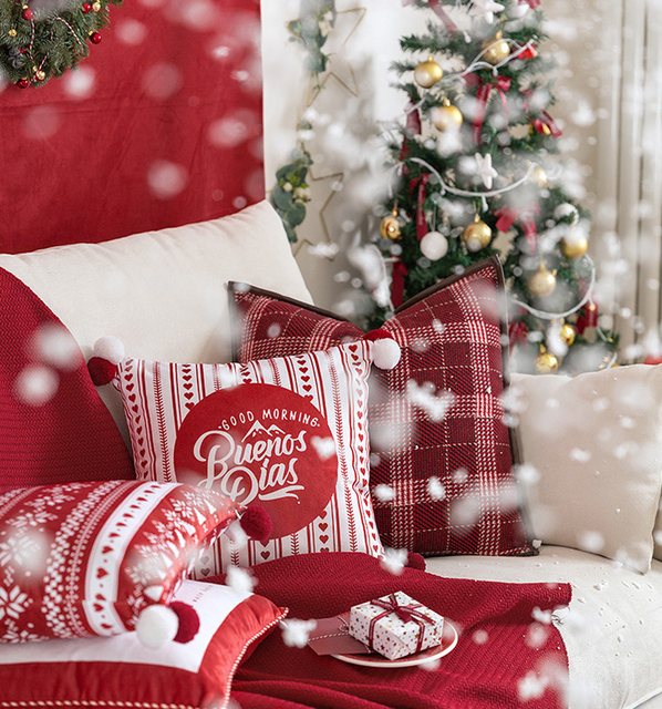 Tkanina świąteczna Xmas bawełniana z motywem świętego Mikołaja, drzewka i bałwanka do szycia patchworku, metry - Wianko - 3