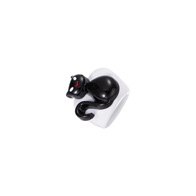 Nowy pierścień Halloween z dynią kotem - kreatywna biżuteria ograniczona i śliczna - Wianko - 17