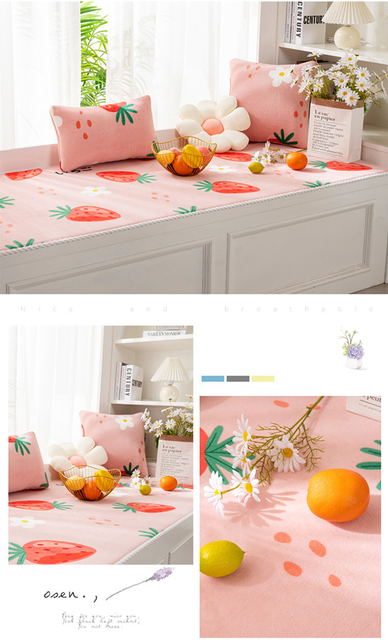Niestandardowy miękki dywan balkonowy, pluszowa mata Tatami w różowym kreskówkowym stylu dla dziewczyn, do sypialni na podłogę - Wianko - 14