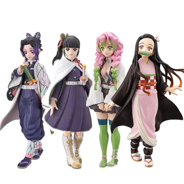 Figurka akcji Anime Demon Slayer Kimetsu nie Yaiba - Kamado Nezuko, Kanroji Mitsuri, Sanemi Kochou, Shinobu - model z PVC - Wianko - 1