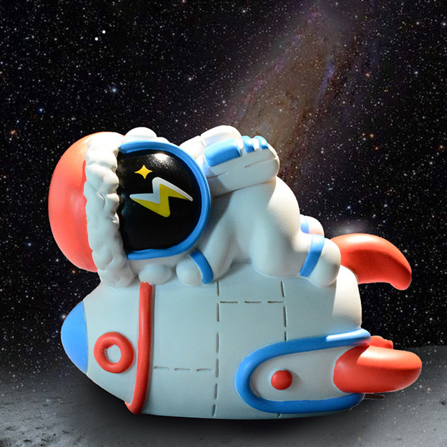 Pudełko z niespodzianką: Zabawka astronauta w miniaturowym Spacesuit - dekoracja wnętrz - Wianko - 12