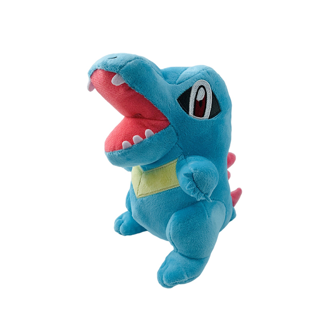 Pluszowa zabawka Totodile Pokemon - krokodyl z kreskówki, wypełniona miękkim materiałem, 20cm, idealna na prezent - Wianko - 1