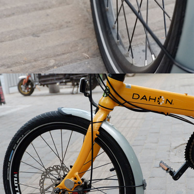 Błotnik przedni i tylny do rowerów składanych, BMX, 16, 20, 14 - akcesoria rowerowe - Wianko - 20