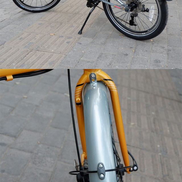 Błotnik przedni i tylny do rowerów składanych, BMX, 16, 20, 14 - akcesoria rowerowe - Wianko - 23
