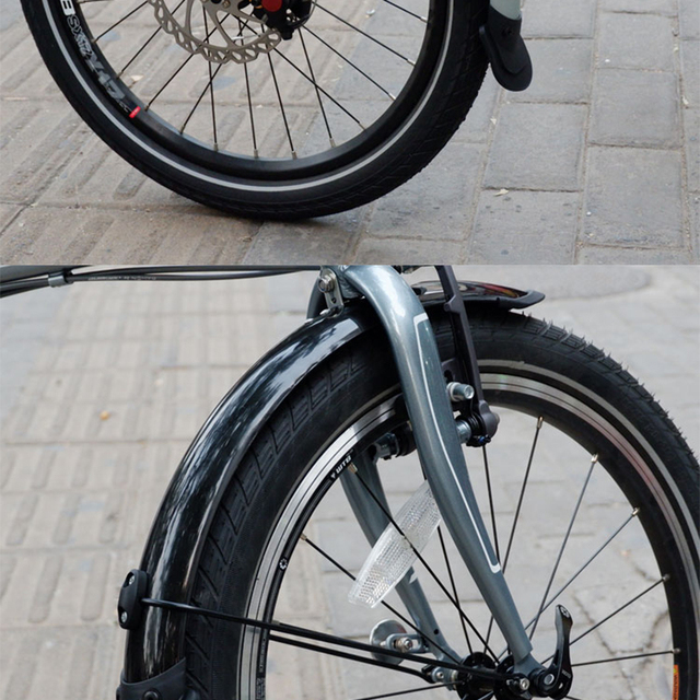 Błotnik przedni i tylny do rowerów składanych, BMX, 16, 20, 14 - akcesoria rowerowe - Wianko - 21