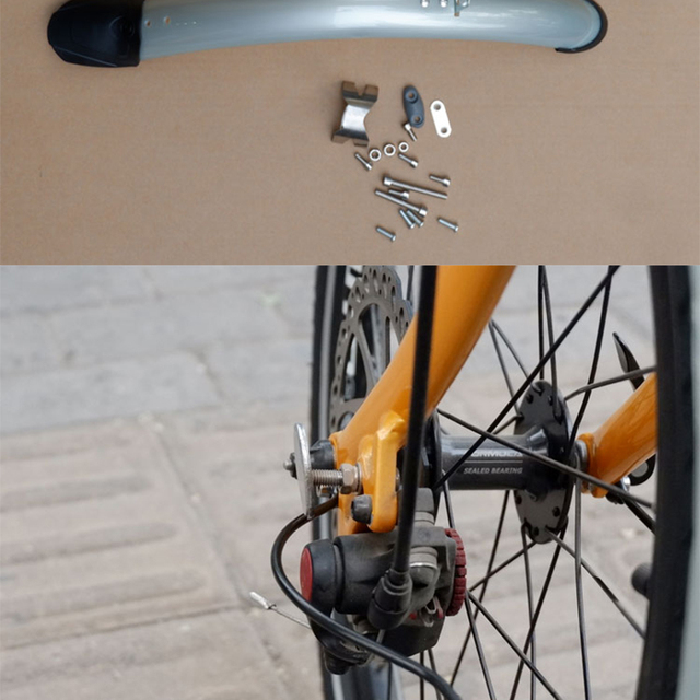 Błotnik przedni i tylny do rowerów składanych, BMX, 16, 20, 14 - akcesoria rowerowe - Wianko - 19