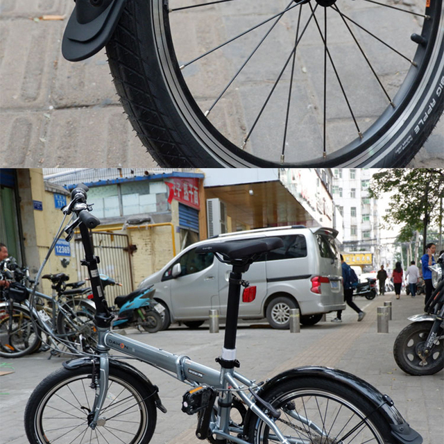 Błotnik przedni i tylny do rowerów składanych, BMX, 16, 20, 14 - akcesoria rowerowe - Wianko - 22