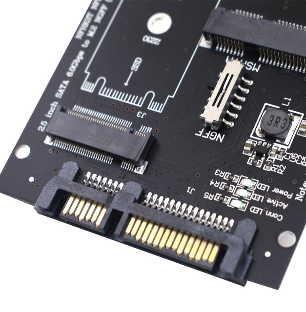 Adapter Mini PCIE M.2 NGFF Msata to Sata 2.5 Cal + M gniazdo pulpitu NGFF konwerter SSD M2 - Karta rozszerzająca - Wianko - 7