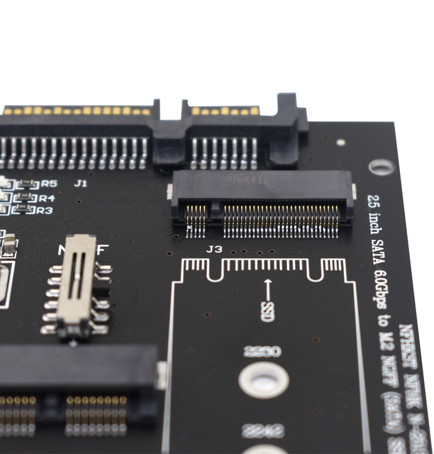 Adapter Mini PCIE M.2 NGFF Msata to Sata 2.5 Cal + M gniazdo pulpitu NGFF konwerter SSD M2 - Karta rozszerzająca - Wianko - 6