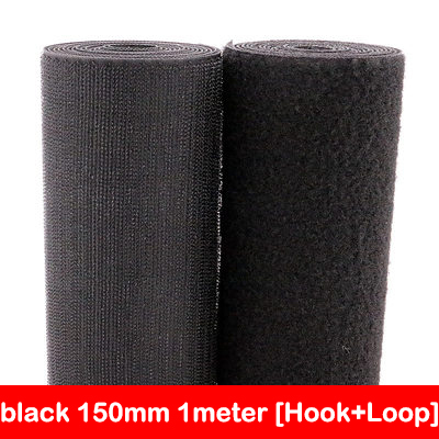 Taśma rzepowa bezklejowa Velcros - 5 metrów/partia, szerokości: 16/20/25/30/38/50/100/150mm, kolor: czarny i biały, do szycia DIY - Wianko - 17