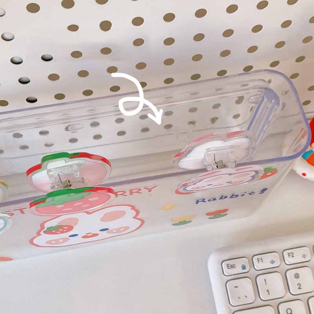 Kawaii Cartoon niedźwiedź królik spinacz dekoracyjny zakładka do papieru DIY klips materiały biurowe szkolne - Wianko - 2