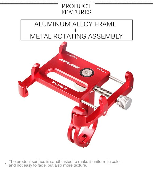 GUB uchwyt rowerowy na smartfon 3.5-6.2 cala ze regulacją i uniwersalnym klipem - Wianko - 3