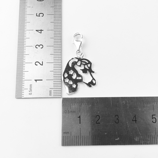 Nowoczesny wisiorek Jednorożec Koń Serce Charms z 925 srebra - idealny prezent dla kobiet i dziewczyn - Wianko - 11
