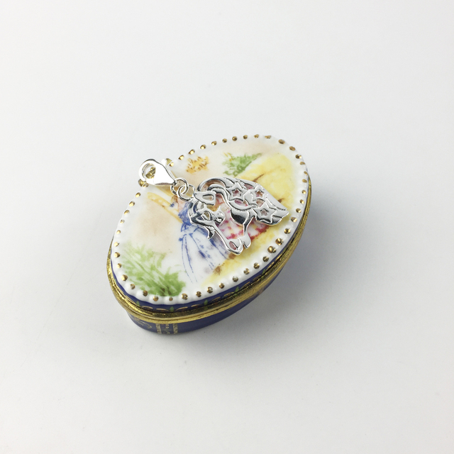 Nowoczesny wisiorek Jednorożec Koń Serce Charms z 925 srebra - idealny prezent dla kobiet i dziewczyn - Wianko - 12