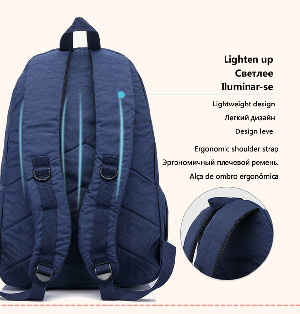 Plecak dla dziewczynek i nastolatek Famous Travel - nylon, torby szkolne, miejsce na 15.6-calowy laptop - Wianko - 12