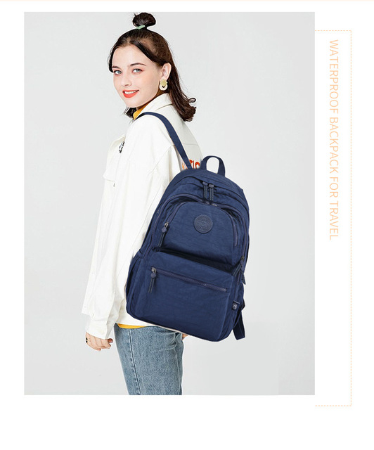 Plecak dla dziewczynek i nastolatek Famous Travel - nylon, torby szkolne, miejsce na 15.6-calowy laptop - Wianko - 5