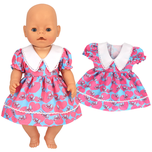 Lalka dla dzieci z ubrankami jednorożec sukienka/kombinezon, żywe 43 cm, Nenuco 35-42cm, odzież dla lalek - Wianko - 33